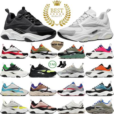 China Fashion Trend Designer B22 Sneaker Men Platform Running Shoes Black Mesh Calfskin Patchwork Chunky Outdoor Neon White Technical Sports Sneaker for sale