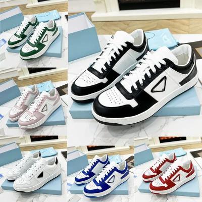 China Luxury Green Red White Blue Black Leather Sneaker Center Women Men Sneakers Fashion Trend Designer Casual Shoes Walking Shoes for sale