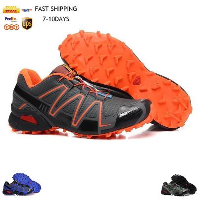 China Rubber Cross 3 Speed ​​Sports Shoes Men Walking Ourdoor Sport Shoes Solomon Breathable Athletic Hiking Shoes Sneakers Size 40-46 for sale