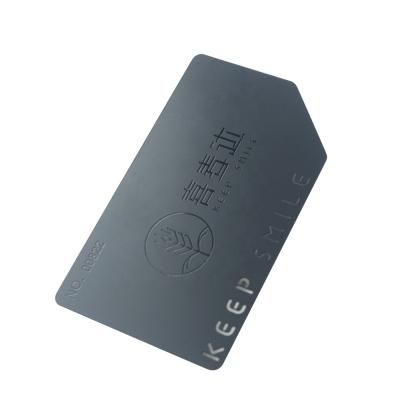 China Europe Metal Business Card VIP Metal Blank Card With Laser Cut Logo for sale