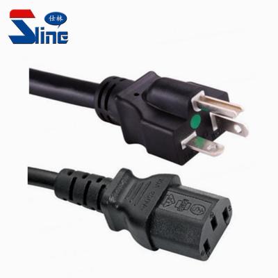 China Home Appliance USA NEMA 5-20P To IEC C13 Hospital Grade Power Cord Plug With Cable for sale