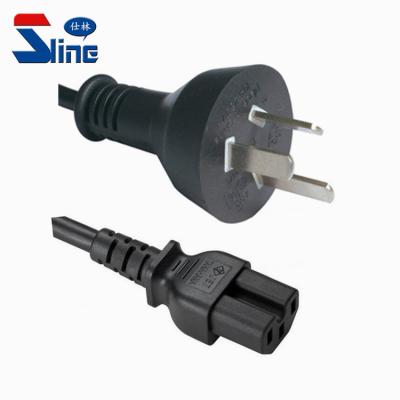 China Home Appliance IRAM Argentina 3 Pin Plug 2073 To IEC 320 C15 Power Cord Cable With Argentina IRAM Certification for sale