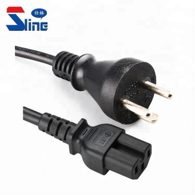 China Home Appliance Denmark 3 Pin Plug To IEC C15 Power Cord With Danish DEMKO Certification 10A 250V for sale