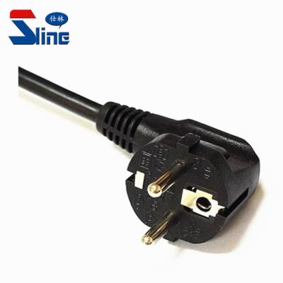 China European Schuko Zero Halogen Home Appliance Low Smoke Power Cord Plug With H05Z1Z1-F Halogen Free Mains Cable Euro Europe EU German CE Approval for sale