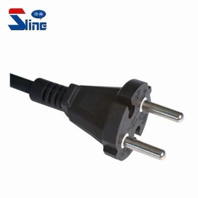 China Home Appliance CEE7/17 Euro 2 Pin Power Cord Plug Mains Cable Used For Electrical Tools VDE Certification 16A 250V for sale