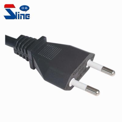 China Italian Home Appliance 2 Pin Power Cord Plug With Italy Mains Wire IMQ Certification 10A 250V for sale