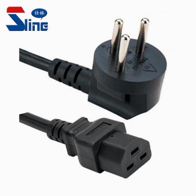 China Home Appliance Israel 3 Pin Plug To IEC 320 C21 Mains Cord Cable With Israeli SII Approval 16A 250V for sale