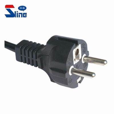 China Home Appliance KSC 8305 Korea Straight 3 Pin Power Cord Plug With Korean Mains Cable KTL Certification for sale