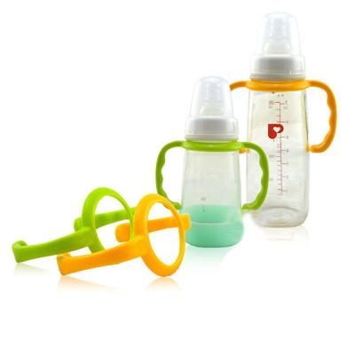 China P.P. Baby Feeding Milk Cups Bottle Learn Handle Feeding Drinking Bottle For Natural Standard Mouth for sale