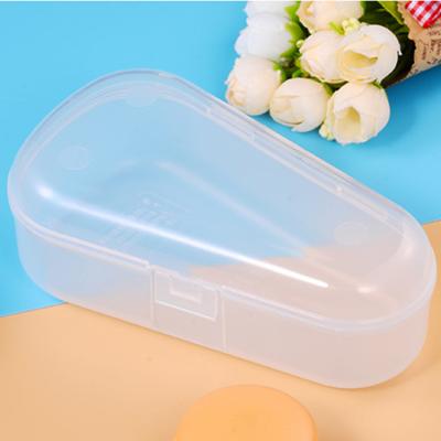 China Stocked Triangle Plastic Storage Box PP Transparent Case For Teethers for sale