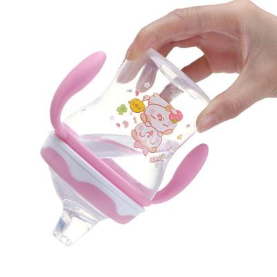 China Leakproof 240ml PP Cup Sippy Cup Platypus Baby Bottle Infant Training Drinking Milk Bottle Water Milk Bottle Soft Mouth for sale