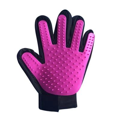 China Pet Wash Grooming Tools Dog Cat Massage Shower Sprayer Hair Remover Brush Glove Stocked, Pet Bath Grooming Glove for sale