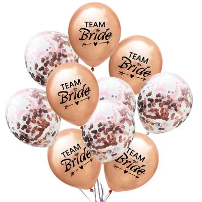 China Wedding 10pcs bride to be balloons set for wedding propose and bachelor party hot sale for sale