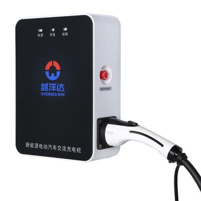 China Electric charging station for electric car 7kw 32a GB/T 20234 AC EV fast charging station OWP-EVGB-7A for sale