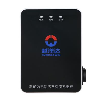 China China-chic New Single Gun 7KW 22KW EV Wallbox Station Of GB/T EV Connector AC EV Charging Station for sale