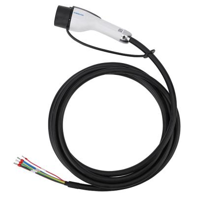 China Fast Automotive EV Boat Charging Wedge TYPE - 2 TO TYPE - 2 IEC 62196 EV WIRE 16A EV Charger Cable for sale