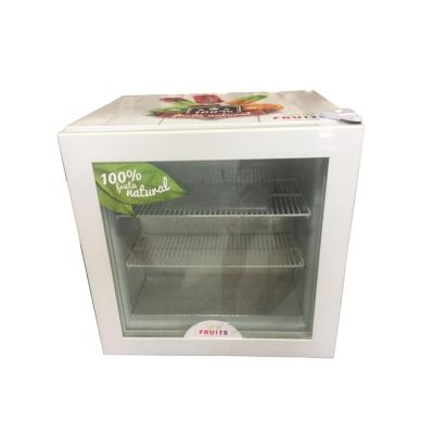 China Single-temperature Black Color 55L Mini Ice Cream Commercial Display Freezer With CE for sale