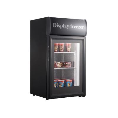 China Single-temperature Meisda SD50B milk dairy freezer 50L compressor mini ice cream freezer with glass door for sale