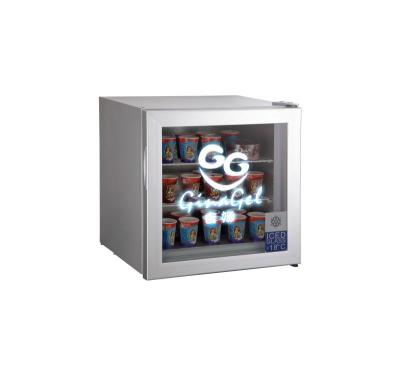 China Meisda SD55 Single-Temperature Glass Door Ice Cream Countertop Mini Freezer Display for sale