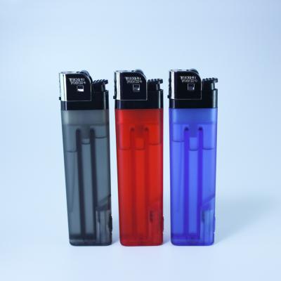 China Minimalist the latest style and design of the large gas lighter, with LED lighting for sale