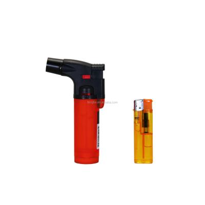 China FH-906 Refillable FH-906 Large Refillable Gas Cigar Turbo BBQ Grill Jet Torch Plastic Lighter for sale