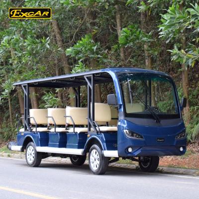 China 14 Seat Bus 72V Trojan Battery Electric Sightseeing Bus Electric Sightseeing Bus 25% for sale