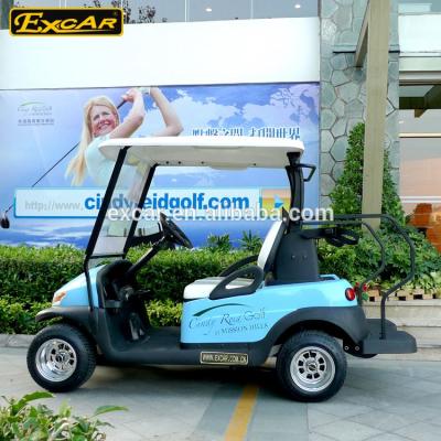 China EXCAR 48V Electric Blue 2 Seater Golf Cart Trojan Golf Car For Sale A1S2 for sale