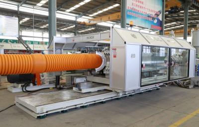 中国 High Speed Horizontal Corrugated Pipe Equipment Water Cooled Pipe Corrugator 販売のため