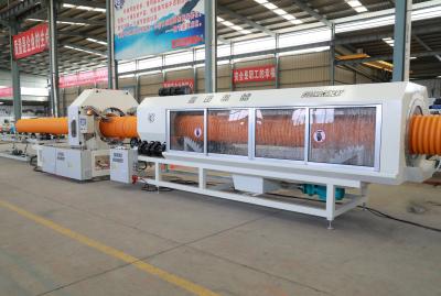 China Fully Automatic 380V Corrugated Tube Machine Plastic PE HDPE Pipe Extrusion Machine for sale