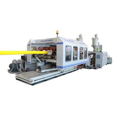 China PP PE PVC Plastic Corrugated Pipe Extrusion Line 19m/min High Speed for sale