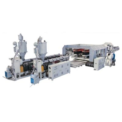 China HDPE PP PE Double Wall Corrugated Pipe Extrusion Line Drain Pipe Production Machine for sale