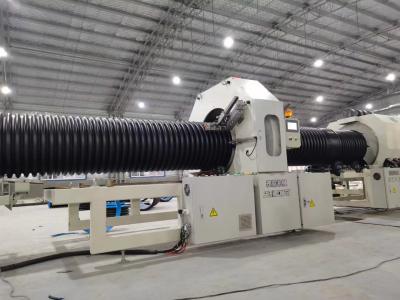 China PE PP DWC Pipe Manufacturing Machine Drain Pipe Productie Lijn Voor Water Drainage, Riolering Te koop