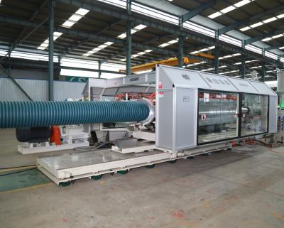 China Plastic DWC Pipe Manufacturing Machine Production Line For ID90 - OD630mm Pipe for sale