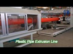 high speed 700kg/h plastic pipe extrusion line hdpe corrugated pipe making machinery