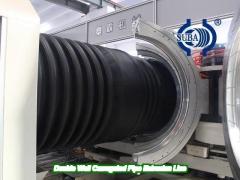 plc control system drainage and sewage double wall corrugated pipe extrusion line