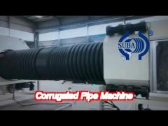 high speed corrugated pipe manufacturing machine drainage sewage pipe extrusion line