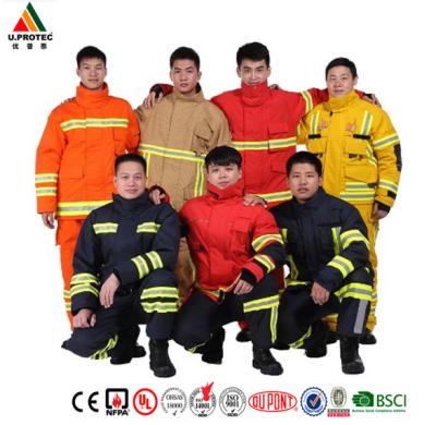 China Ropa del bombero de Nomex/uniforme del bombero/traje duros del bombero en venta