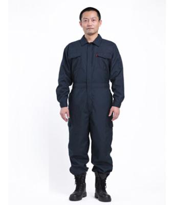 China Black Fireproof Safety Dupont Nomex Coveralls EN11612 NFPA2112 Flame Retardant Suit for sale