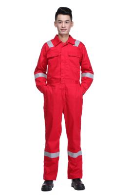 China Oil and Gas Industry Fire Retardant Safety Coverall 100% Cotton FR Clothing for Men for sale