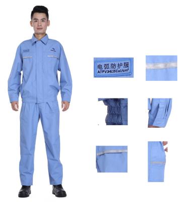 China Traje ignífugo durable del flash del arco para el multicolor gris del amarillo anaranjado de la marina de guerra eléctrica del trabajador en venta