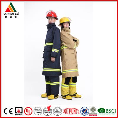 China Hola uniforme ignífugo del bombero de la seguridad reflexiva de la fuerza para los hombres y las mujeres en venta