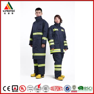 China Capa del bombero profesional de Nomex/comandante largos Uniform del fuego para los hombres o las mujeres en venta