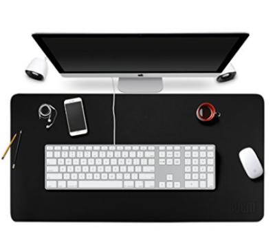 China With Wrist Rest PVC Computer Desk Protector Wholesale Custom Leather Smooth Mat, Desk Pad for sale