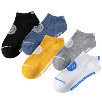 China Anti-foul socks polyester cotton socks Korean solid color men's sports boat socks for sale