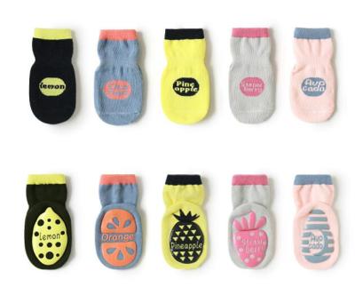 China Breathable Baby Anti-Slip Socks Spring Autumn Cotton Anti-Slip Baby Socks Newborn Loose Floor Crew Socks for sale