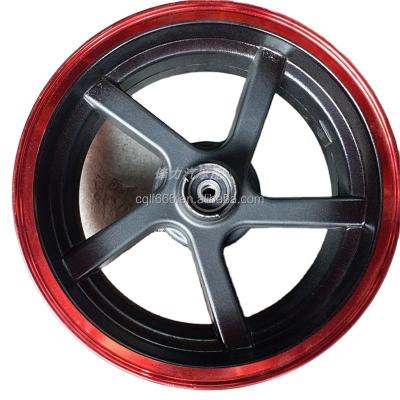 China Motorcycle wheels scooter GY6150 front disc brake 10 inch underwire aluminum hydraulic brake wheel with 130-90-10 tires for sale