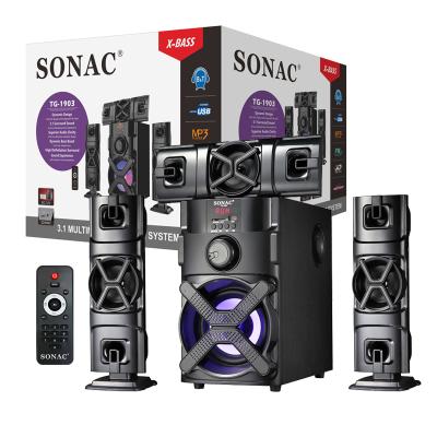 China No SONAC TG-1903 2021 New Arrival High Quality Home Theater With 3.1 Outside Speaker Support FM/USB/BT Function for sale