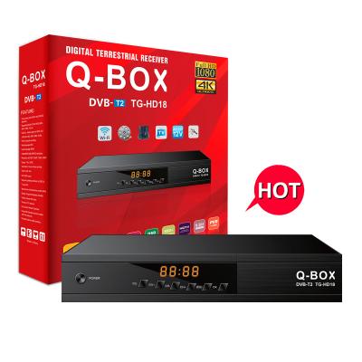 China Cccam Q-BOX TG-HD18 New Factory DVB Direct T2 Set Top Box TG-HD18 Digital Receiver With T2 Set Top Box IPTV and IKS for sale