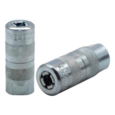 China German Type ZM-106-1 Germany Pressure Lubricator Accessories Carbon Steel ZM-106-1 Germany Blue Hydraulic Coupler Grease Coupler 4 Jaws Pressure Lubricator for sale