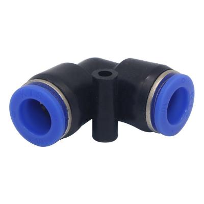 China ZM 1183 Plastic Air Hose Connectors Hydraulic Quick Coupling Elbow Hose Fitting Pneumatic Tube Fittings PV Tube Fittings for sale